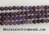 CPC661 15.5 inches 8mm round purple phantom quartz beads