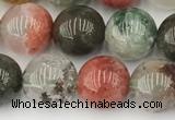 CPC672 15.5 inches 10mm round phantom quartz gemstone beads