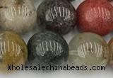 CPC673 15.5 inches 12mm round phantom quartz gemstone beads