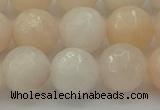 CPI214 15.5 inches 12mm faceted round pink aventurine jade beads