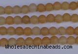 CPI300 15.5 inches 4mm round matte red aventurine beads wholesale