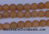 CPI301 15.5 inches 6mm round matte red aventurine beads wholesale