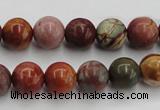 CPJ103 15.5 inches 10mm round picasso jasper gemstone beads wholesale