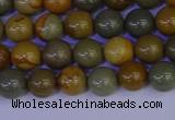 CPJ451 15.5 inches 6mm round wildhorse picture jasper beads