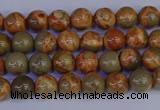 CPJ460 15.5 inches 4mm round African picture jasper beads