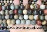 CPJ484 15.5 inches 12mm round polychrome jasper beads wholesale