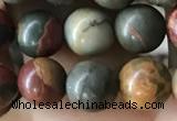 CPJ634 15.5 inches 6mm round picasso jasper beads wholesale