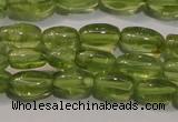 CPO111 15 inches 4*7mm rice natural peridot beads wholesale