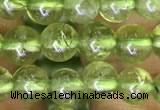 CPO130 15.5 inches 5mm round natural peridot beads wholesale