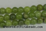 CPO20 15.5 inches 4mm round olivine gemstone beads wholesale