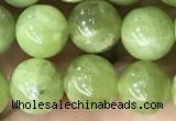 CPO45 15.5 inches 8mm round natural olivine gemstone beads