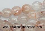 CPQ01 15.5 inches 10mm flat round natural pink quartz beads