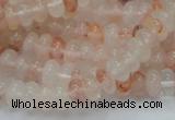 CPQ14 15.5 inches 5*8mm rondelle natural pink quartz beads