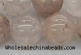 CPQ255 15.5 inches 14mm round natural pink quartz beads wholesale