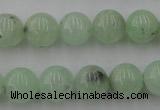 CPR104 15.5 inches 12mm round natural prehnite beads wholesale