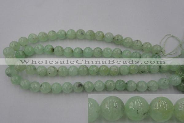 CPR104 15.5 inches 12mm round natural prehnite beads wholesale