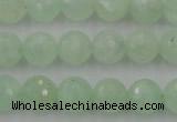 CPR114 15.5 inches 12mm faceted round natural prehnite beads wholesale