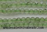 CPR310 15.5 inches 4mm round natural prehnite gemstone beads