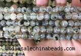 CPR352 15.5 inches 8mm faceted round prehnite beads wholesale