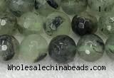 CPR405 15.5 inches 6mm faceted round prehnite beads wholesale