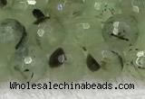 CPR410 15.5 inches 6mm faceted round prehnite gemstone beads