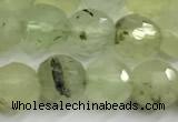 CPR435 15 inches 6mm faceted round prehnite beads