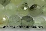 CPR437 15 inches 10mm faceted round prehnite beads