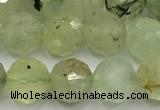 CPR438 15 inches 12mm faceted round prehnite beads