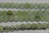 CPR51 15.5 inches 6mm faceted round natural prehnite beads