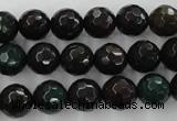 CPT403 15.5 inches 10mm faceted round green picture jasper beads