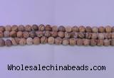 CPT522 15.5 inches 8mm round matte picture jasper beads