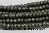 CPY08 16 inches 3*6mm rondelle pyrite gemstone beads wholesale