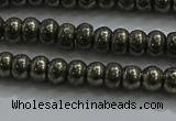 CPY421 15.5 inches 2.5*4mm rondelle pyrite gemstone beads