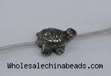 CPY560 15.5 inches 13*18mm tortoise pyrite gemstone beads