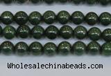 CPY760 15.5 inches 4mm round pyrite gemstone beads wholesale