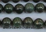 CPY764 15.5 inches 12mm round pyrite gemstone beads wholesale