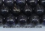 CPY775 15.5 inches 14mm round pyrite gemstone beads wholesale