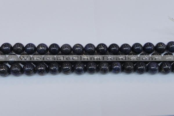 CPY775 15.5 inches 14mm round pyrite gemstone beads wholesale