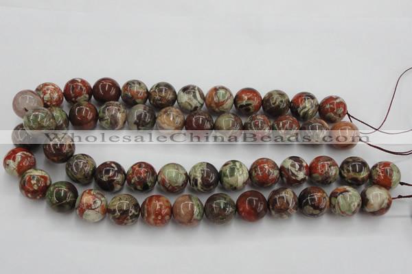 CRA154 15.5 inches 16mm round rainforest agate beads wholesale