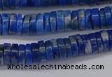 CRB1027 15.5 inches 2*6mm heishi lapis lazuli beads wholesale