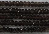 CRB103 15.5 inches 2.5*4mm faceted rondelle smoky quartz beads