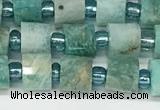 CRB1068 15.5 inches 4*6mm - 5*6mm faceted tyre amazonite beads