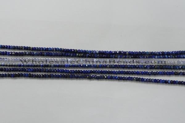 CRB111 15.5 inches 2.5*4mm faceted rondelle sodalite gemstone beads