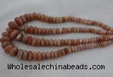 CRB1111 15.5 inches 5*8mm - 9*18mm rondelle moonstone beads