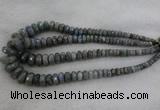 CRB1134 15.5 inches 5*8mm - 9*18mm faceted rondelle labradorite beads