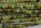 CRB122 15.5 inches 2.5*3.5mm faceted rondelle green garnet beads