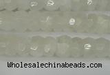 CRB1278 15.5 inches 4*6mm faceted rondelle white moonstone beads