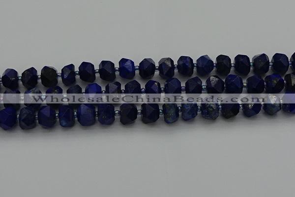 CRB1451 15.5 inches 8*10mm faceted rondelle lapis lazuli beads