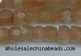 CRB1468 15.5 inches 4*6mm faceted rondelle moonstone beads