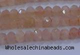 CRB1867 15.5 inches 2.5*4mm faceted rondelle moonstone beads